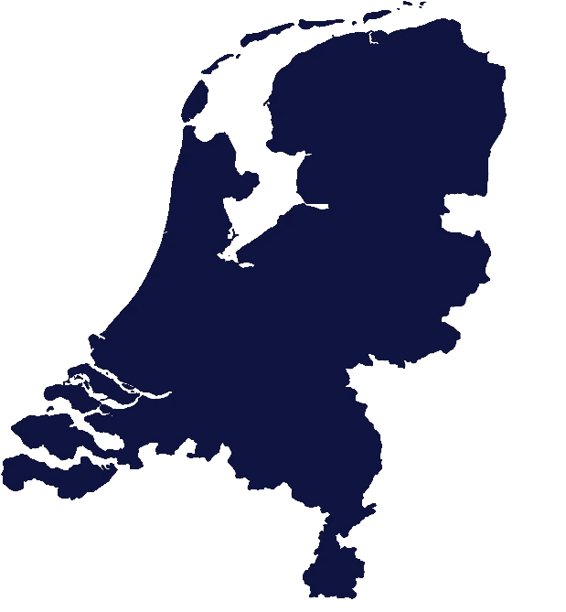 Netherlands map 2D