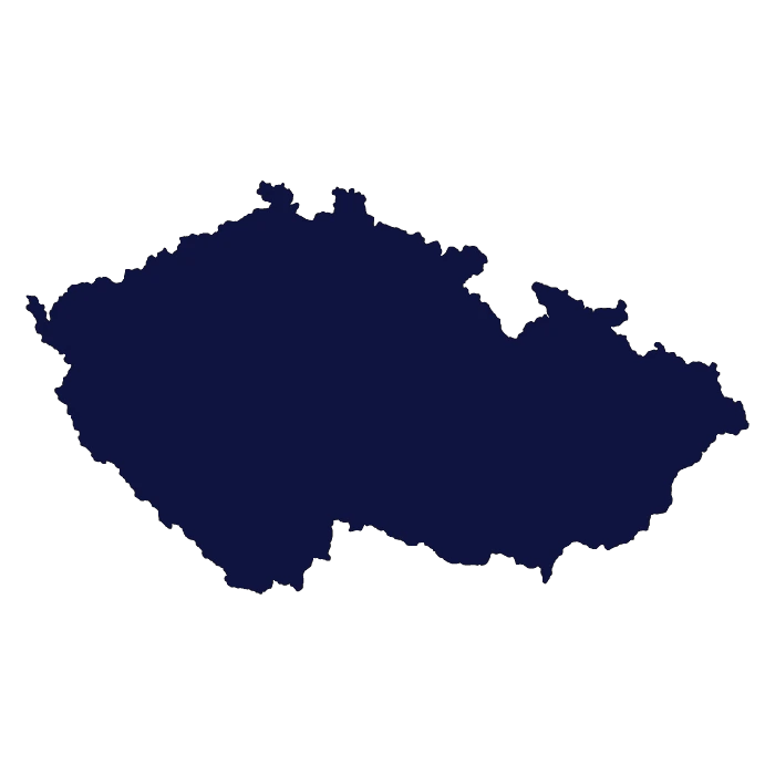 Czech Republic map 2D