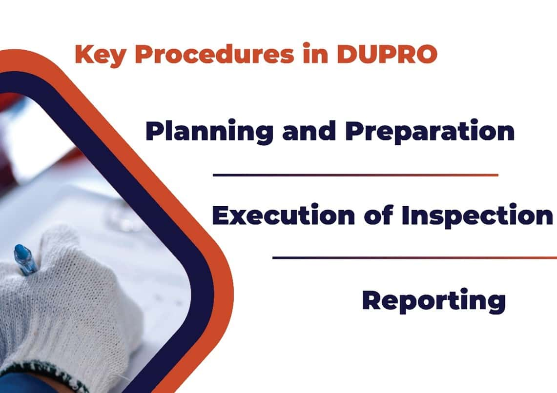 what are the steps of DUPRO inspection